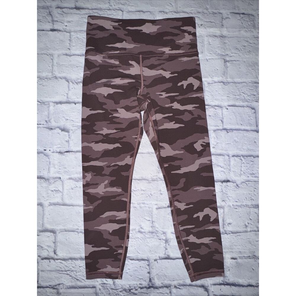 Athleta Elation Camo 7/8 Tight SP Small Petite‎ Flora Mauve #531310